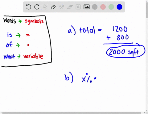 ⏩SOLVED:A house has 1,200 square feet on the first floor and 800
