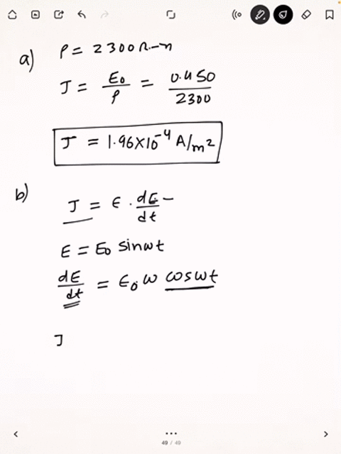 a-rod-of-pure-silicon-resistivity-rho2300-omega-cdot-mathrmm-is-carry-ing-a-current-the-electric-fie