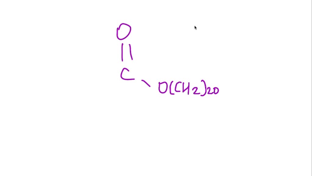 SOLVED5.20 Draw the condensed structural formula for the ester in