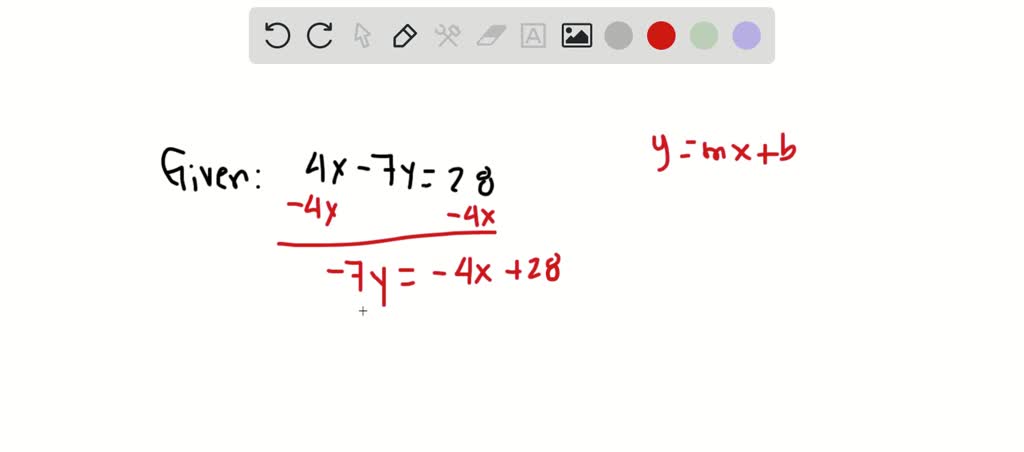 find the slope of the line y 7 9 x 9