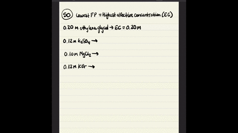 arrange-the-following-aqueous-solutions-in-order-of-decreasing-freezing-point-the-last-three-are-all