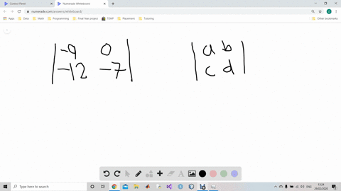 find-the-value-of-each-determinant-leftbeginarrayrr-9-0-12-7endarrayright