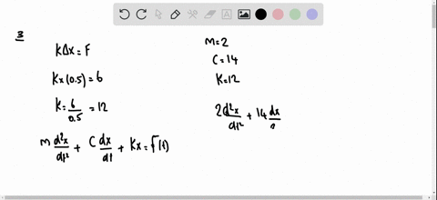 a-spring-with-a-mass-of-2-kg-has-damping-constant-14-and-a-force-of-6mathrm-n-is-required-to-keep-th