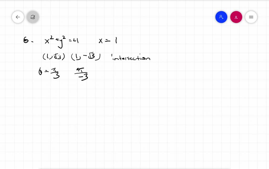 SOLVED:In Exercises 6, describe the given region in polar coordinates.