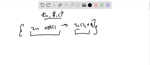 zinc-metal-and-hcl-react-to-yield-zincii-chloride-and-hydrogen-gas-write-the-balanced-equation-for-t
