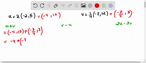 find-uv-v-u-and-2-u-3-v-mathbfu2langle-25rangle-mathbfvfrac14langle-712rangle
