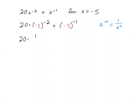 evaluate-the-expression-for-the-value-of-x20-x-2x2-quad-x-5
