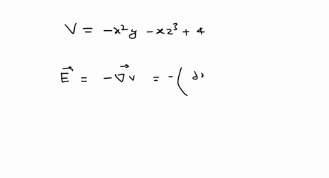 the-electric-potential-at-a-point-x-y-z-is-given-by-v-x2-y-x-z34-the-electric-field-vece-at-that-poi