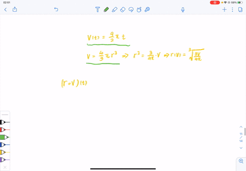 a-spherical-balloon-is-being-inflated-at-a-rate-of-frac92-pi-mathrmft3-mathrmmin-express-its-radius-
