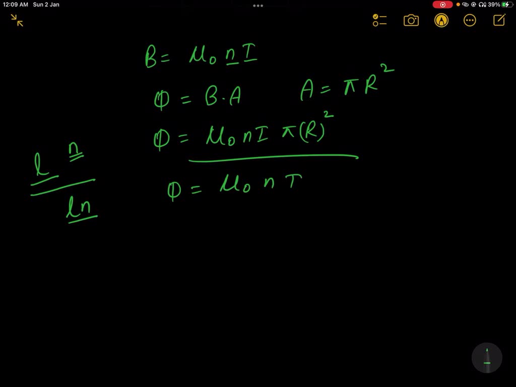 SOLVED: (a) Obtain the self inductance per unit length of a long ...