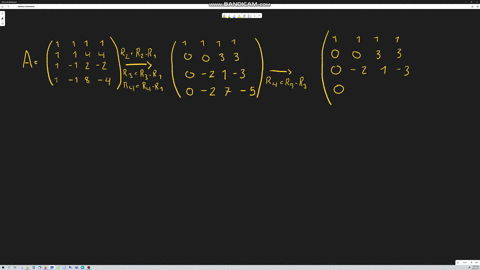 ⏩SOLVED:Use Gaussian elimination to find the determinant of the… | Numerade
