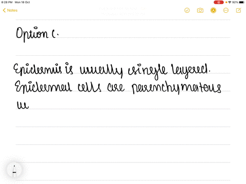 the-epidermis-is-generally-covered-with-a-waxy-thick-layer-called-the-which-prevents-the-loss-of-wat