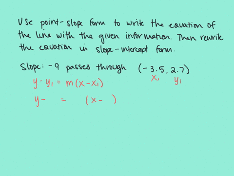 use-the-pointslope-form-to-write-an-equation-of-the-line-with-the-given-properties-then-write-each-3