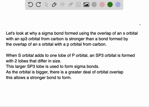 explain-why-a-sigma-bond-formed-by-overlap-of-an-s-orbital-with-an-s-p3-orbital-of-carbon-is-stronge
