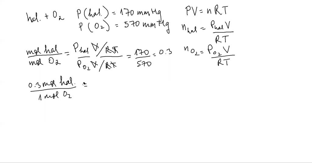 SOLVED: A halothane-oxygen mixture (C2HBrClF3+O2) can be used as an ...