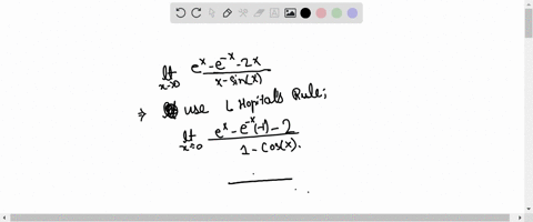 lim-_x-rightarrow-0-fracex-e-x-2-xx-sin-xtext-ans-2