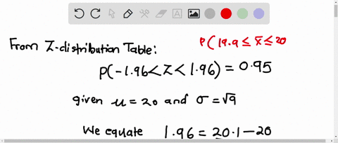 given-a-normal-random-variable-x-with-mean-20-and-variance-9-and-a-random-sample-of-size-n-taken-f-2