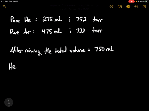 a-275-ml-flask-contains-pure-helium-at-a-pressure-of-752-torr-a-second-flask-with-a-volume-of-475-ml