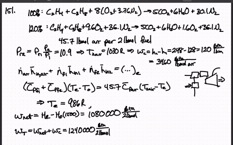 ethene-c_2-h_4-and-propane-c_3-h_8-in-a-1-1-mole-ratio-as-gases-are-burned-with-120-theoretical-air-
