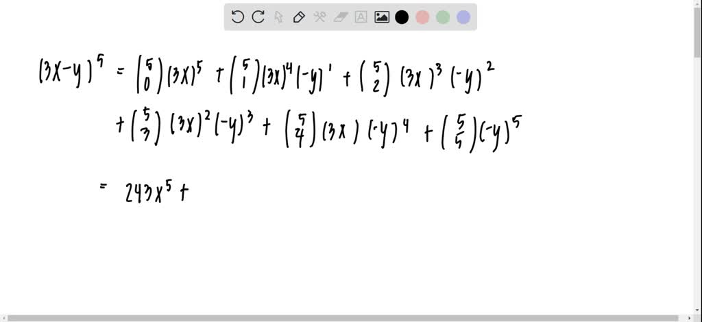 Solved:use The Binomial Theorem To Expand Each Binomial And Express The 