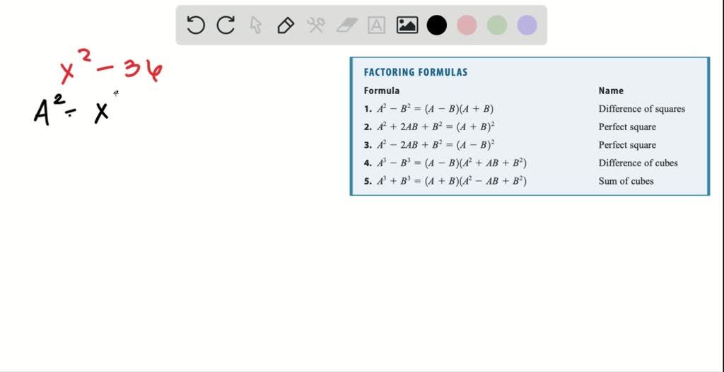 Factor X 2 36