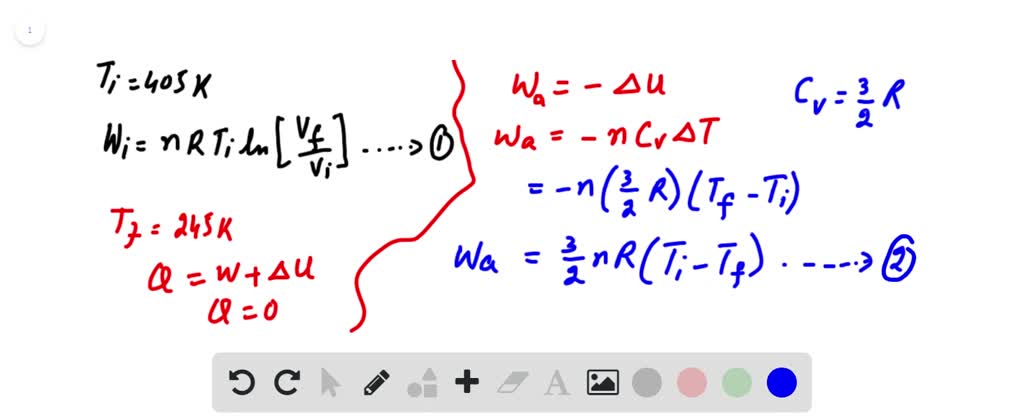 Solved:a Monatomic Ideal Gas Has An Initial Temperature Of 405 K . This 