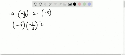 multiply-6-cdotleft-frac23right-cdot-2-cdot-5