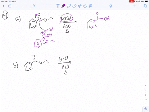 what-product-forms-when-ethyl-benzoate-is-treated-with-each-of-the-following-sets-a-mathrmh_2-math-2