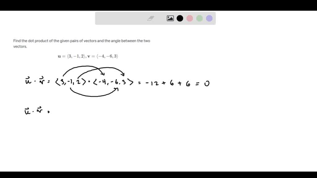 SOLVED Find The Dot Product Of Two Vectors If Their Lengths Are 6 And solved-find-the-dot-product-of-two-vectors-if-their-lengths-are-6-and