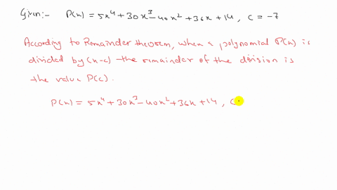 use-synthetic-division-and-the-remainder-theorem-to-evaluate-pc-px5-x430-x3-40-x236-x14-quad-c-7-5