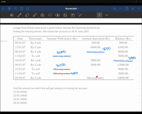 a-page-from-richas-pass-book-is-given-below-answer-the-following-questions-by-finding-the-missing--2