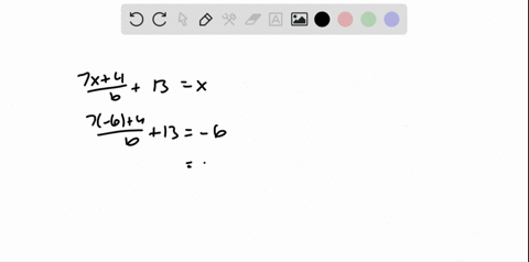 find-b-so-that-the-solution-of-frac7-x4b13x-is-6-2