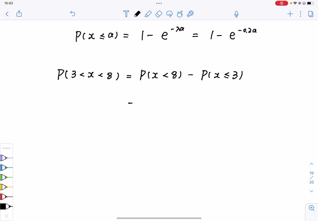  solved for an exponentially distributed random variable x find the