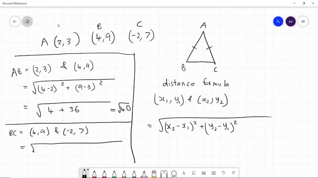 vertices of a triangle