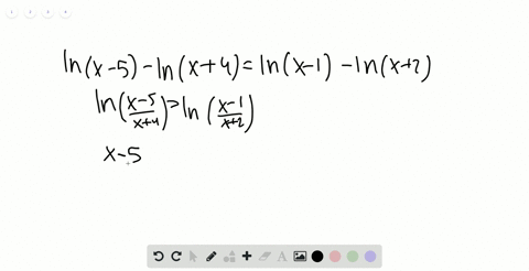 solve-each-logarithmic-equation-be-sure-to-reject-any-value-of-x-that-is-not-in-the-domain-of-the-44