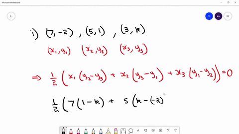 in-each-of-the-following-find-the-value-of-k-for-which-the-points-are-collinear-i-7-2513-k-ii-81k-42