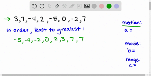 SOLVED:If a represents the median of a group of numbers, b is the mode ...