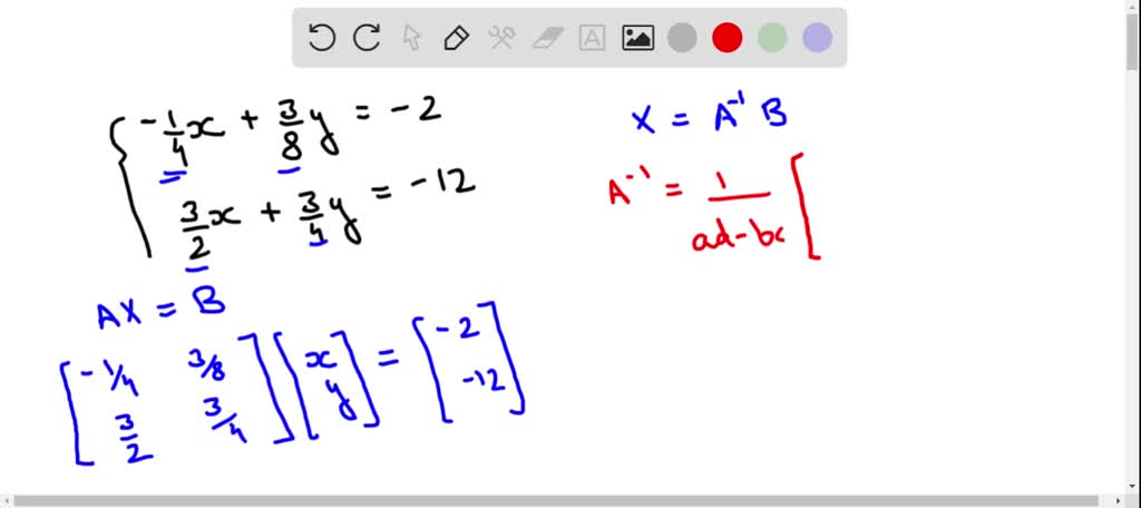 SOLVED Solving A System Using An Inverse Matrix Exercises 49 56 Use 