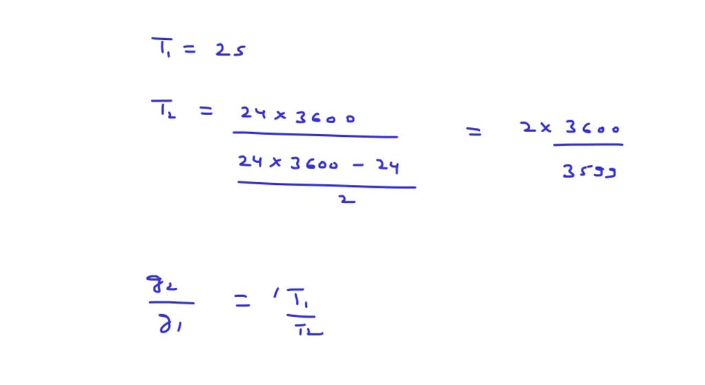 SOLVEDA pendulum clock giving correct time at a place where g=9 ·800 m