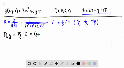 find-the-derivative-of-the-function-at-p_0-in-the-direction-of-mathbfv-gx-y-z3-ex-cos-y-z-quad-p_000