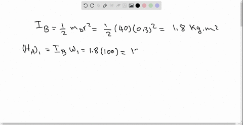the-12-kg-rod-a-b-is-pinned-to-the-40-kg-disk-if-the-disk-is-given-an-angular-velocity-omega_d100--2