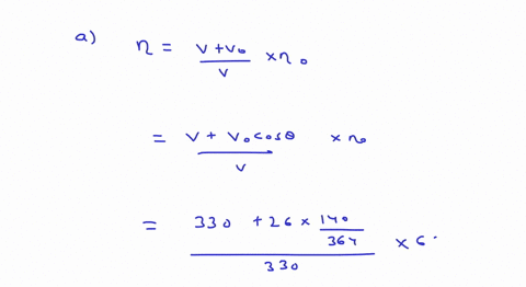 a-sound-source-fixed-at-the-origin-is-continuously-emitting-sound-at-a-frequency-of-660-mathrmhz-the