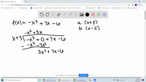 use-the-factor-theorem-to-determine-if-the-factors-given-are-factors-of-fx-fx-x37-x-6-a-x3-b-x-2
