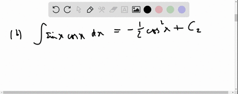 show-that-a-int-sin-x-cos-x-d-xfrac12-sin-2-xc_1-b-int-sin-x-cos-x-d-x-frac12-cos-2-xc_2-c-int-sin-x