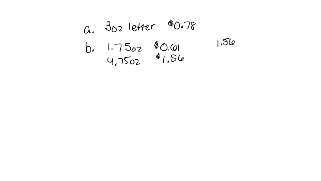 SOLVED:The graph gives the first-class postage rates for mailing ...