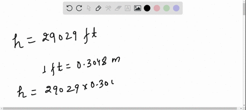 Solved Mount Everest At 29 028 Feet Is The Tallest Mountain On The Earth What Is Its Height In Kilometers Assume That 1 Kilometer Equals 3 281 Feet