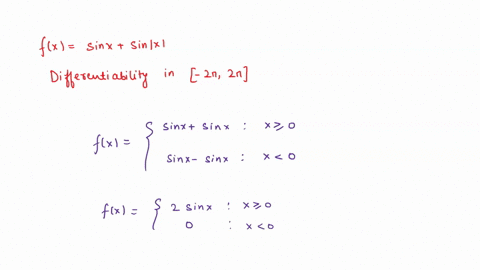 check-the-differentiability-of-the-function-fxsin-xsin-x-in-2-pi-2-pi