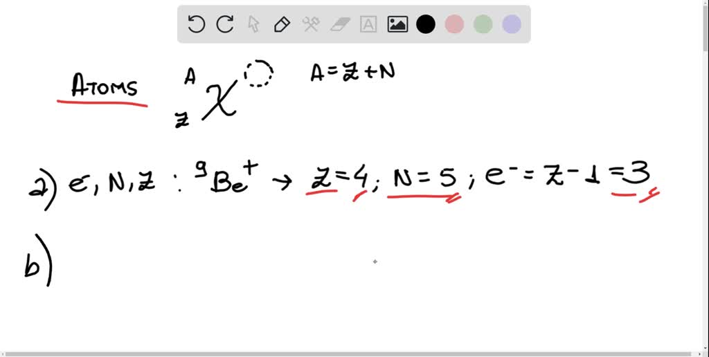 SOLVEDHow many of each type of subatomic particle (protons and