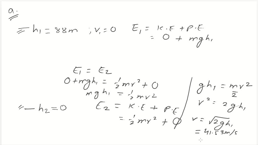 SOLVED Water flows over a dam at the rate of 650 kg/s and falls
