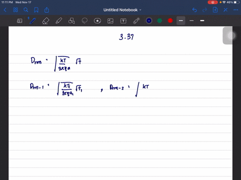 a-brownian-particle-is-observed-to-diffuse-100-mu-mathrmm-in-60-mathrms-on-average-diffusion-distanc